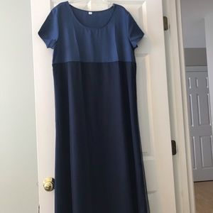 Blue Maxi Dress Size Medium